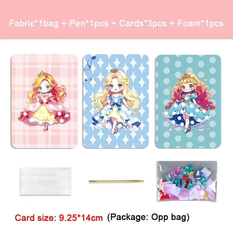 Fabric Art Frenzy Dress Up Puzzle Poke Boards DIY Kit